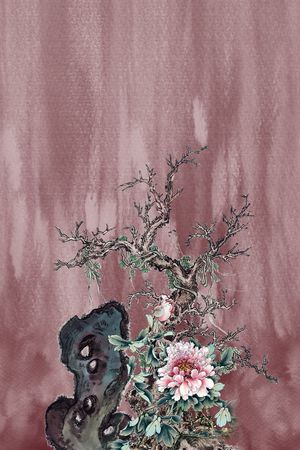 定位花印花花型图片