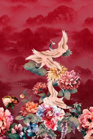 定位花印花花型图片