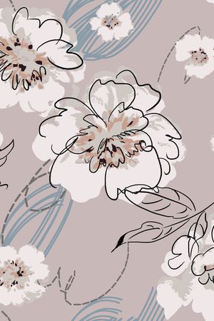 线条印花花型图片