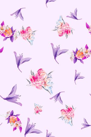 花卉印花花型图片