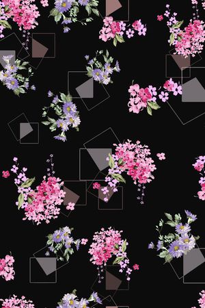 花卉印花花型图片