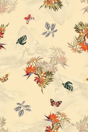 花卉印花花型图片