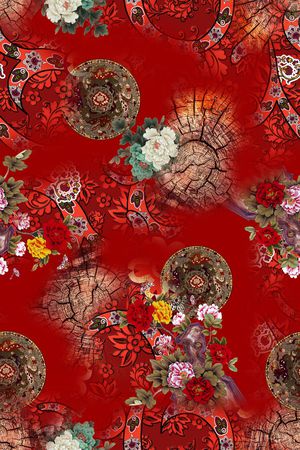 花卉印花花型图片