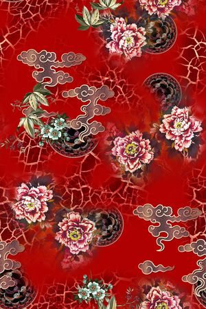 花卉印花花型图片