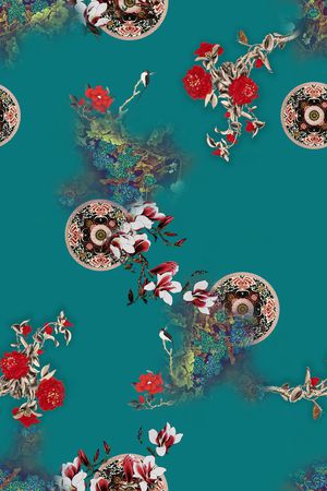 花卉印花花型图片