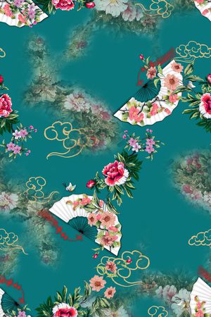 花卉印花花型图片