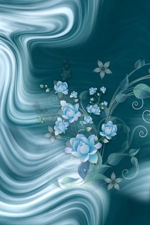 定位花印花花型图片