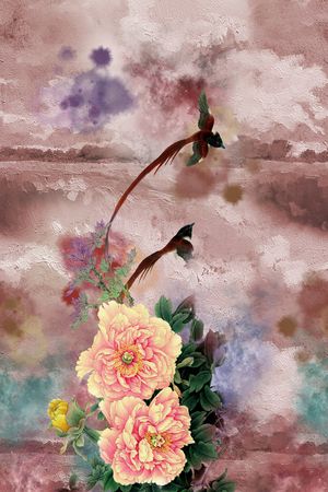 花卉印花花型图片