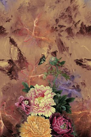 花卉印花花型图片