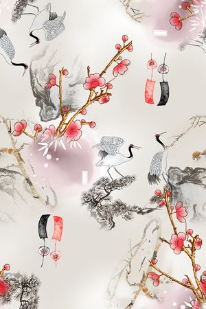 花卉印花花型图片