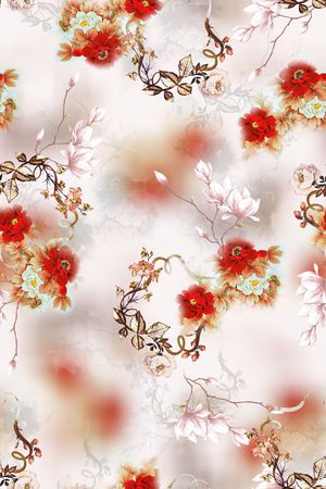 花卉印花花型图片