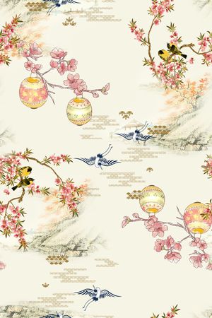 花卉印花花型图片