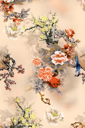 花卉印花花型图片