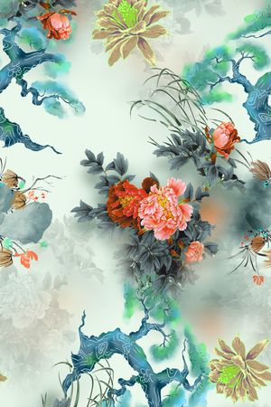 花卉印花花型图片