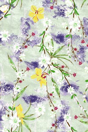 定位花印花花型图片