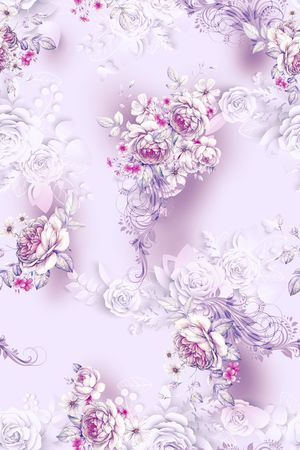 线条印花花型图片