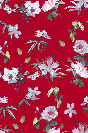 花卉印花花型图片