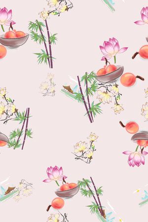 女装印花花型图片