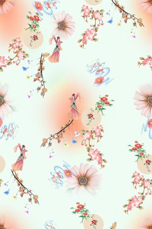 女装印花花型图片