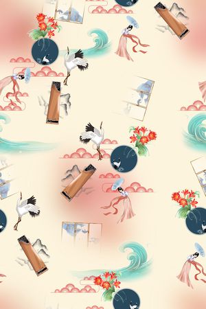 女装印花花型图片