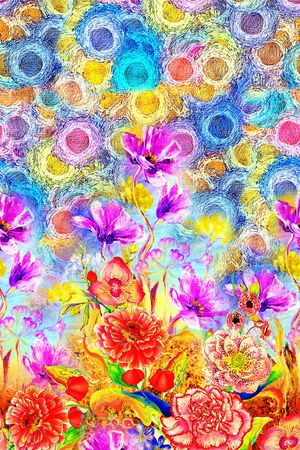 女装定位花印花花型图片