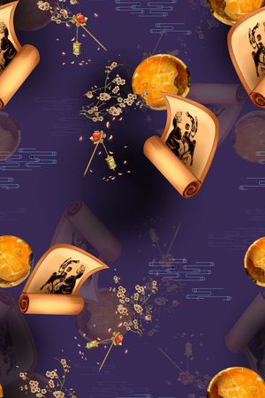 连衣裙印花花型图片