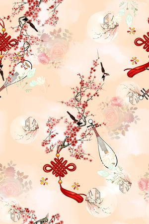 女装印花花型图片