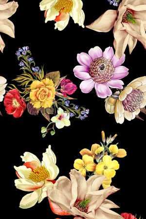 花卉印花花型图片