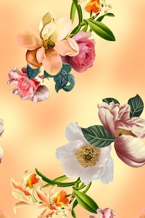 花卉印花花型图片