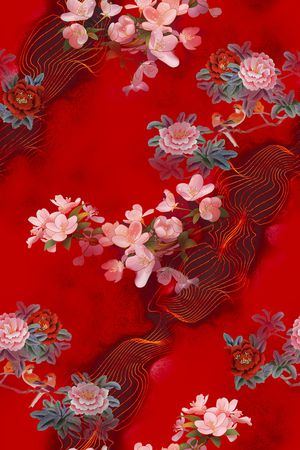 香云纱印花花型图片