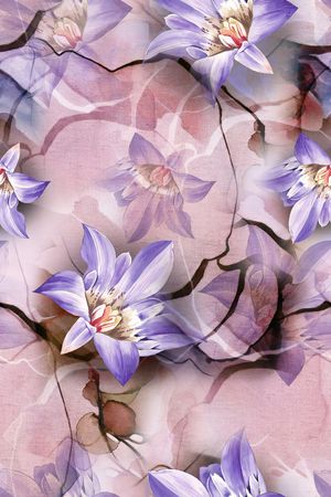 扎染花型印花花型图片