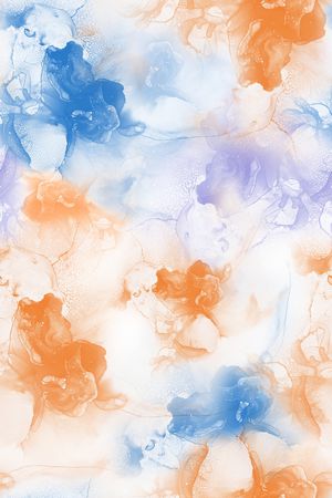 水彩印花花型图片