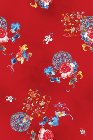 香云纱印花花型图片