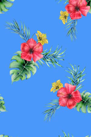 绿植树叶印花花型图片