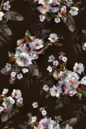 花卉印花花型图片