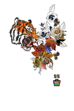 动物印花花型图片