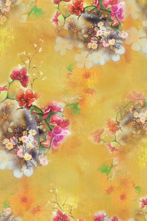 花卉印花花型图片