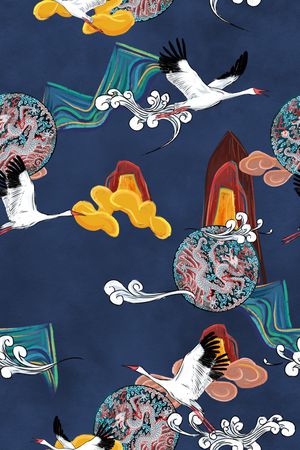 花卉印花花型图片