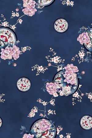 花卉印花花型图片
