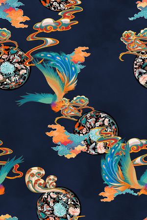 花卉印花花型图片