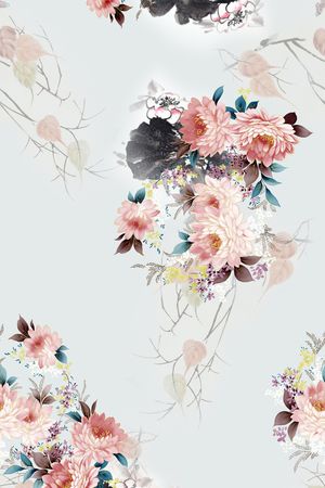 花卉印花花型图片