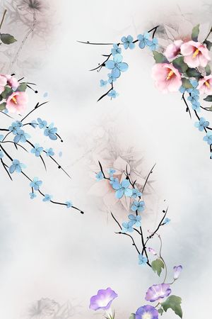花卉印花花型图片