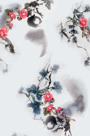花卉印花花型图片