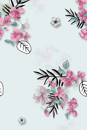 花卉印花花型图片
