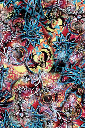 几何印花花型图片