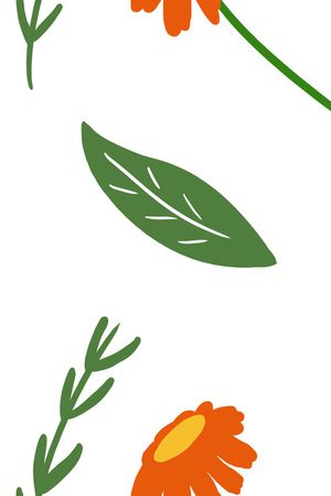 绿植树叶印花花型图片