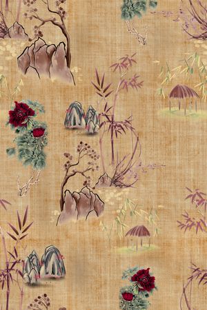 连衣裙印花花型图片