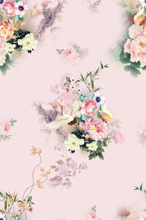 连衣裙印花花型图片