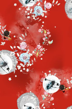 花卉印花花型图片