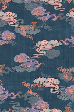 连衣裙印花花型图片